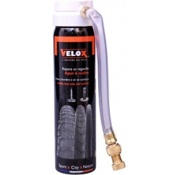 BOMBE ANTI-CREVAISON VELOX POUR CHAMBRE/BOYAU/PNEU TUBELESS PRESTA/SCHRADER (75ml)