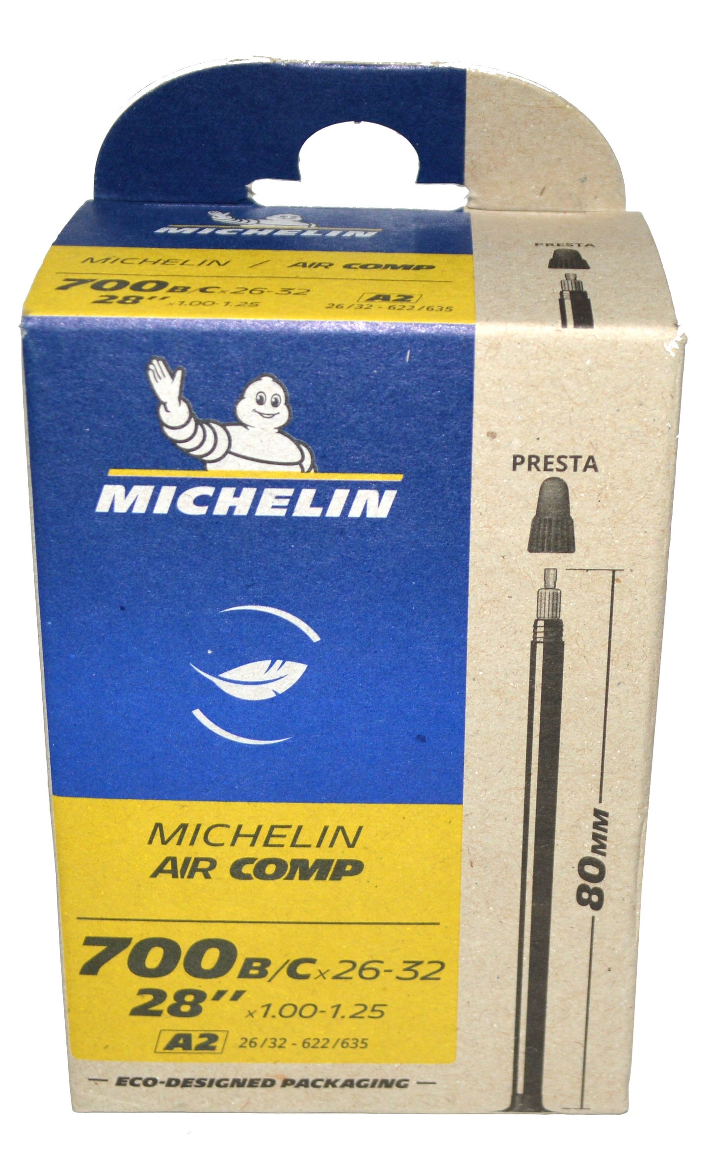 Chambre à Air Michelin A2 Aircomp — 26/32x622/635 — Valve Presta 80mm