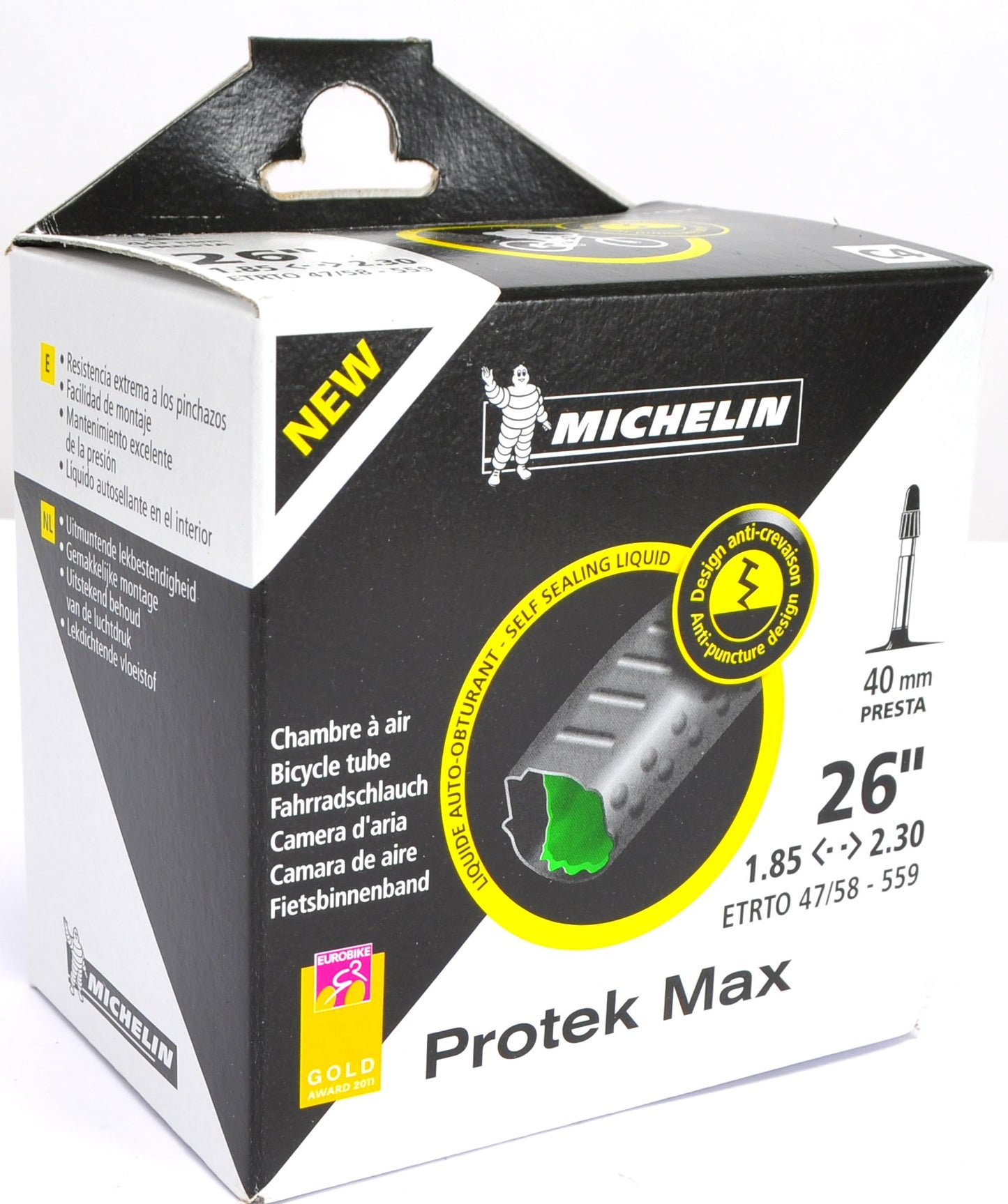 MICHELIN chambre à air 26-C4 PROTEK MAX PR 40MM 26x1.9-2.3 (47/58-559)