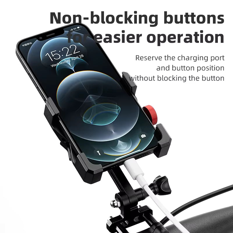 SUPPORT TÉLÉPHONE VÉLO ROCKBROS — ALLIAGE D’ALUMINIUM