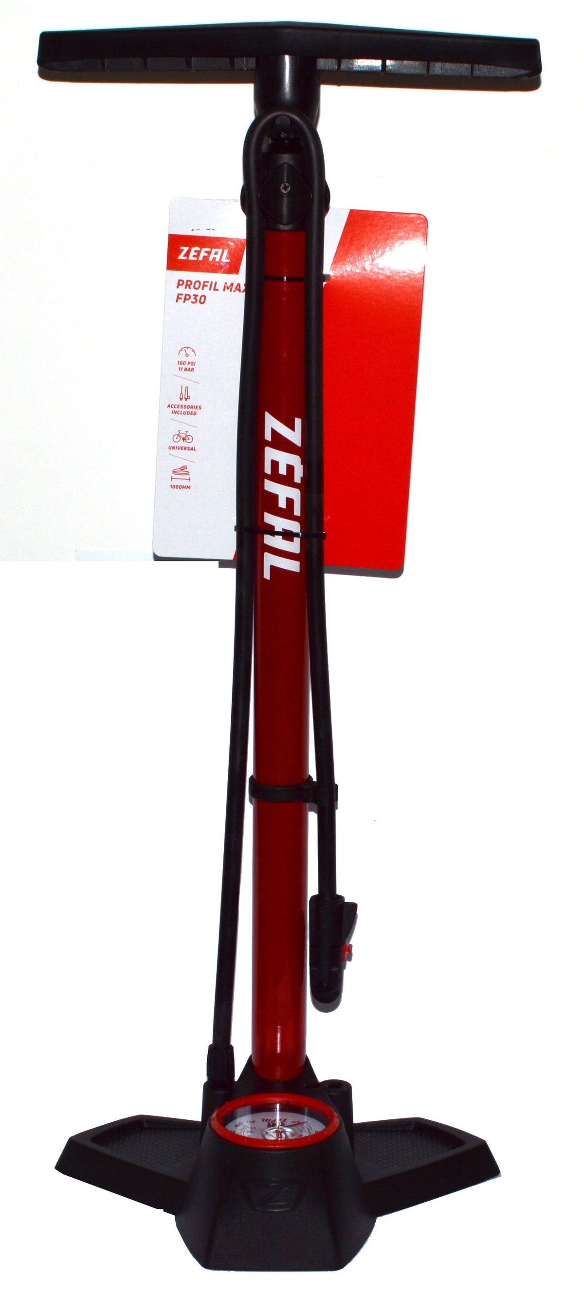 Pompe d'atelier Zefal Profil Max FP30 avec manômetre