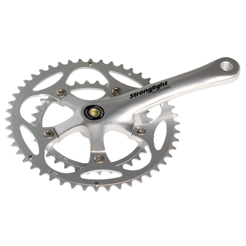 PEDALIER ROUTE DOUBLE 44-34D L150 STRONG IMPACT KIDALU ARGENT