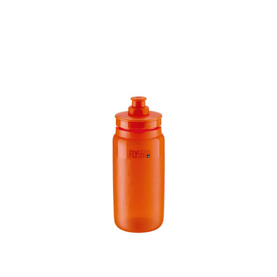 Bidon Elite FLY TEX transparent, orange 550 ml