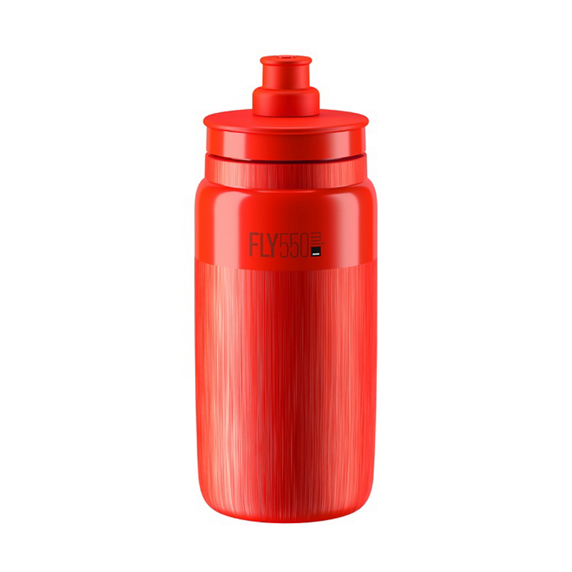 Bidon Elite FLY TEX rouge, logo gris 550 ml