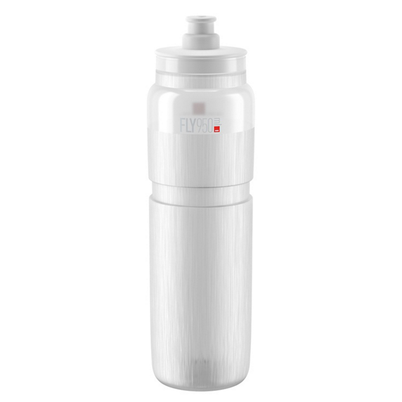 Elite Bidon FLY TEX - transparent, logo gris 950ml