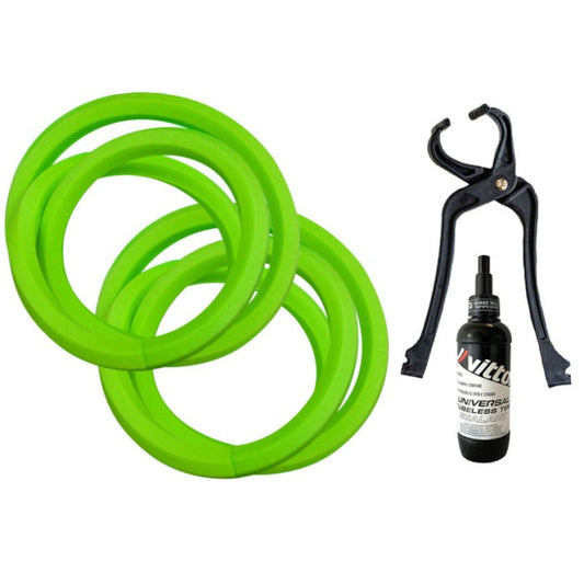 MOUSSE ANTICREVAISON PNEU ROUTE TUBELESS VITTORIA POUR 700 X 27/29 (VENDU A LA PAIRE AVEC LIQUIDE ET OUTIL)