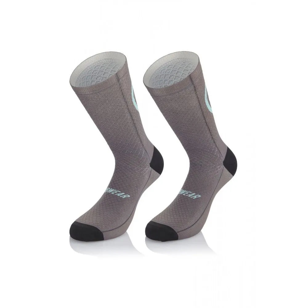 Chaussettes vélo MB Wear Smile – Gris | Taille S/M