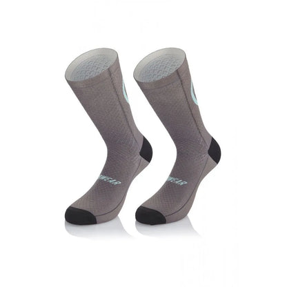 Chaussettes vélo MB Wear Smile – Gris | Taille S/M