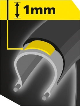 Michelin Protek 700x40C (42-622) TR Renforcé 1mm Réflecteur - Pneu City E-Bike