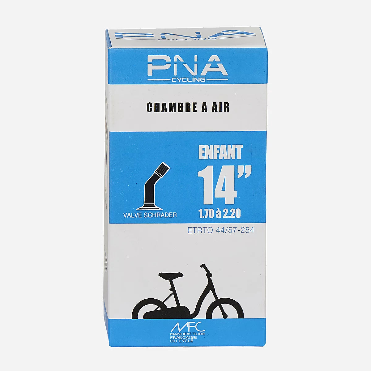CHAMBRE A AIR 14X1,50-2,20 (32/57-254) VS COUDE33MM