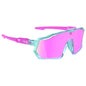 Lunettes de Soleil AZR Pro Race Jr Rx Turquoise Crystale Rose Vernie Multicouche Rose