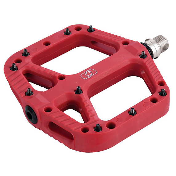 OXC Pédales Plates Loam - Nylon 20 Rouge