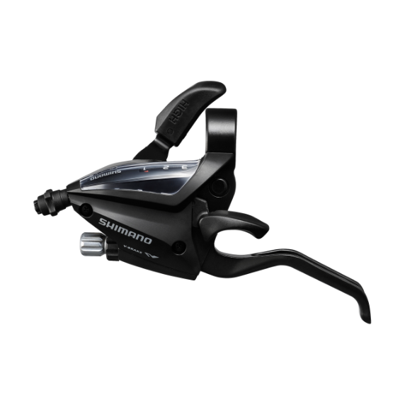 LEVIER/MANETTE VTT SHIMANO STEF500 GAUCHE 3V. NOIR POUR FREIN V-BRAKE 2 DOIGTS