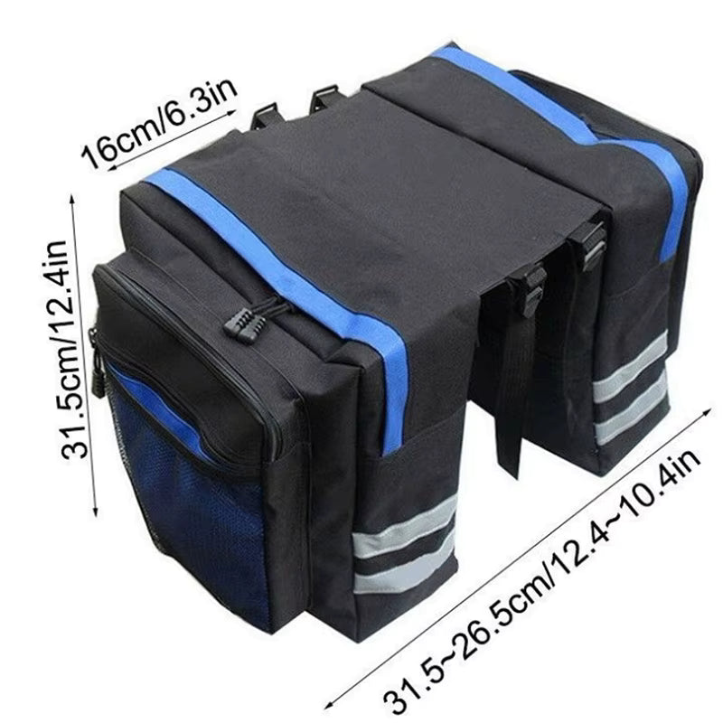 Sacoche Double Face Porte-Bagages Vélo - Sac de Coffre VTT Route Voyage