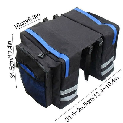 Sacoche Double Face Porte-Bagages Vélo - Sac de Coffre VTT Route Voyage