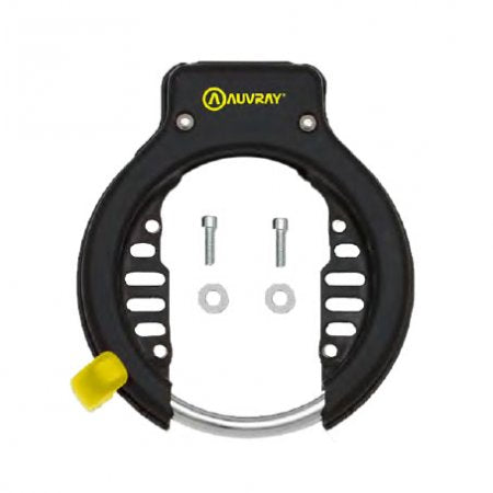 ANTIVOL VELO FER A CHEVAL AUVRAY MEGALOCK XL 80 mm NOIR NIVEAU SECURITE 6-10 (COMPATIBLE CHAINE ET CABLE) - HOMOLOGUE ART2