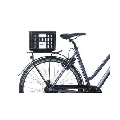 Basil Caisse Vélo Plastique Recyclé MIK S 17.5L - Noir