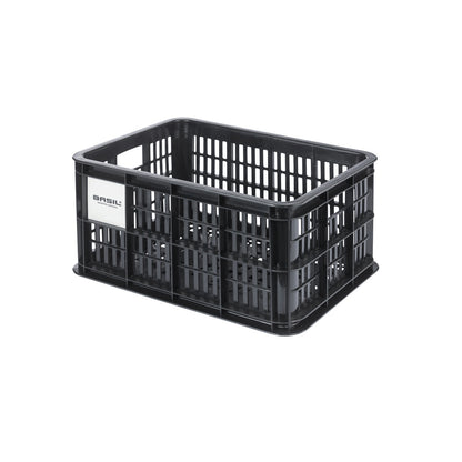 Basil Caisse Vélo Plastique Recyclé MIK S 17.5L - Noir