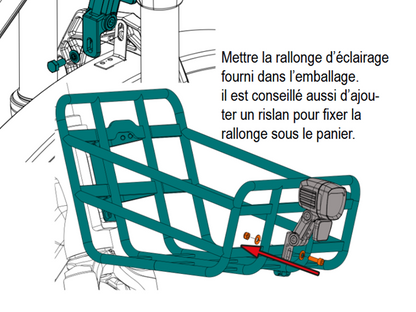 Câble Extension Éclairage Vélo 12cm — PNA — Réf. C8708255-0120