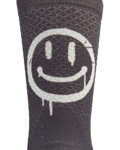 Chaussettes vélo MB Wear Smile – Noir | Taille L/XL