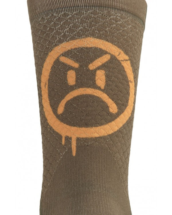 Chaussettes vélo MB Wear Smile – Vert | Taille S/M