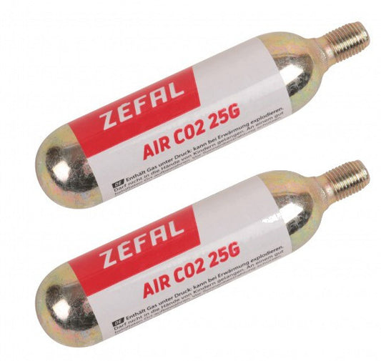 BLISTER 2 CARTOUCHES ZEFAL CO2 AIR 25 g AVEC FILET