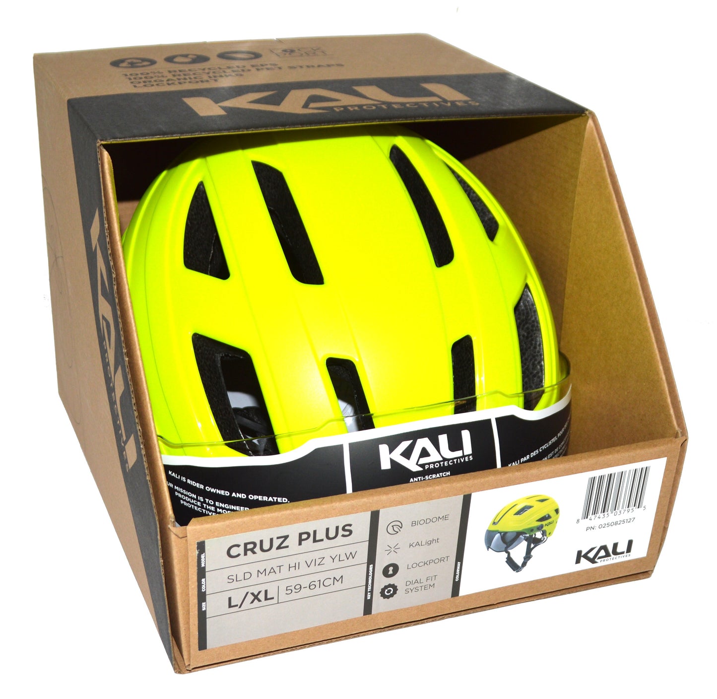 SLD Cruz Plus – Casque Ville Jaune Mat
