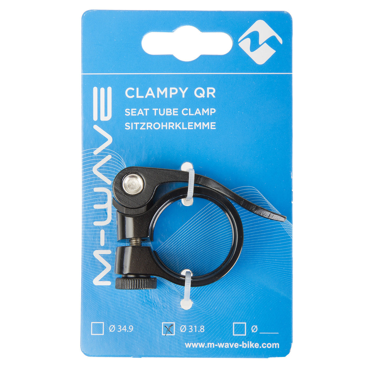 M-Wave Collier de Selle Clampy QR Aluminium Noir 34,9 mm