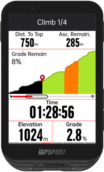 iGPSport iGS800 - Compteur GPS Vélo Tactile 3,5" 50h