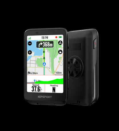 iGPSport BiNavi Black - Compteur GPS Vélo Navigation Avancée