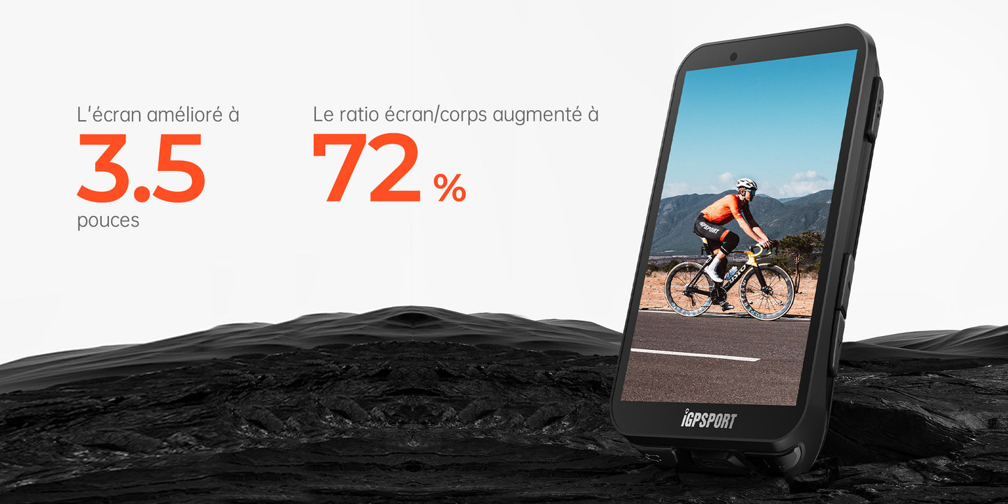 iGPSport iGS800 - Compteur GPS Vélo Tactile 3,5" 50h