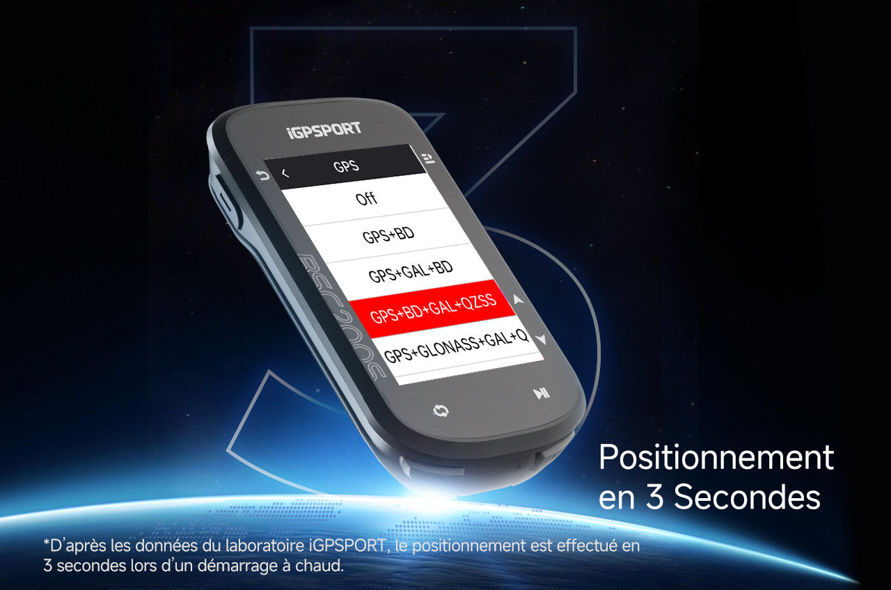 iGPSport BSC200S - Compteur GPS Vélo Écran Couleur 2,4"