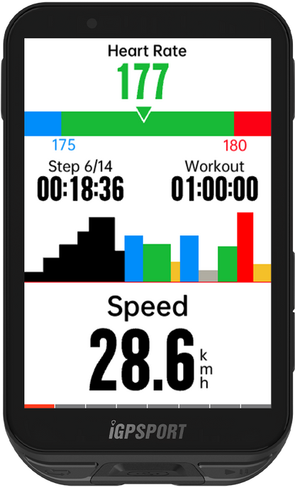 iGPSport iGS800 - Compteur GPS Vélo Tactile 3,5" 50h