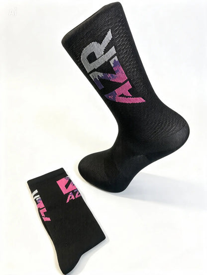 Chaussettes vélo AZR noires S/M – Pointures 36 à 41