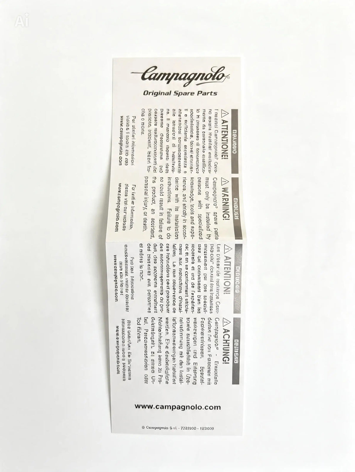 Campagnolo Power Shift - Jeu Repose-Main Noir