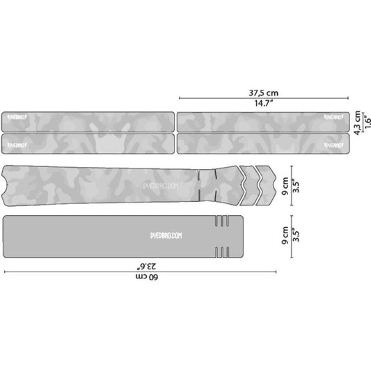 DYEDBRO Film Protection du Cadre - Camo - white gloss