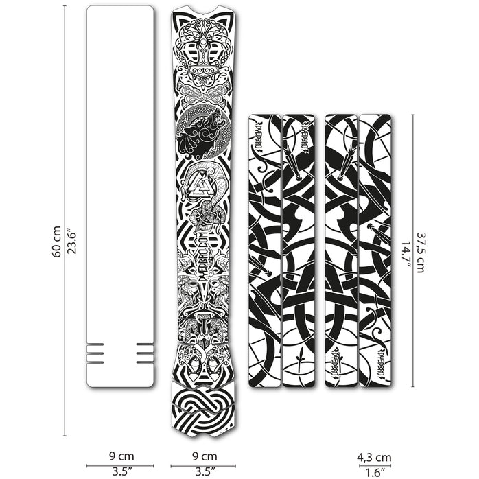 DYEDBRO Film Protection du Cadre - Viking - black gloss