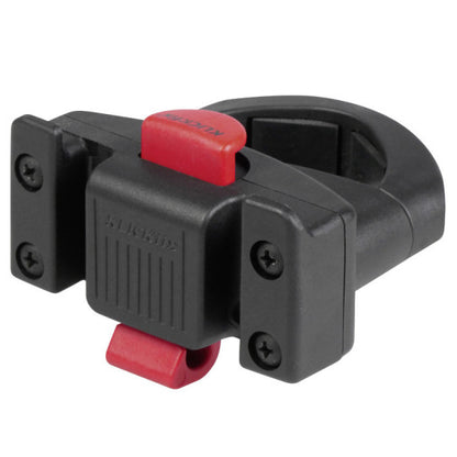 Fixation KLICKfix "Caddy Oversize" pour tube vertical Ø 36-55 mm, noir-rouge
