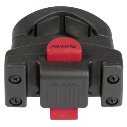 Fixation KLICKfix "Caddy Oversize" pour tube vertical Ø 36-55 mm, noir-rouge