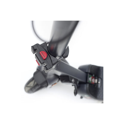 Fixation KLICKfix "Caddy Oversize" pour tube vertical Ø 36-55 mm, noir-rouge