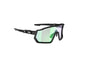 KROMIC PRO RACE RX NOIRE VERNIE / ECRAN IRISE VERT PHOTOCHROMIQUE CAT 1 à 3