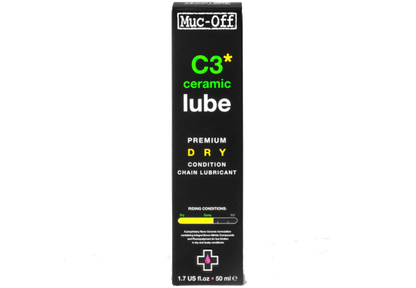 Lubrifiant chaîne vélo Muc-Off C3 Céramique – Conditions sèches | 50 ml