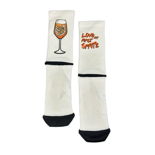 Chaussettes vélo MB Wear Spritz – Blanc | Taille L/XL