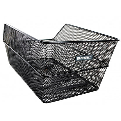 Panier arrière Basil Cento MIK – Noir | Compatible porte-bagages MIK