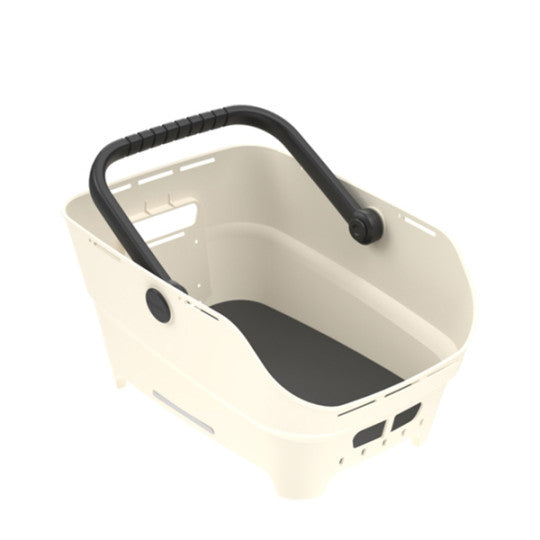Basil Cento Neo Panier Arrière MIK 21L - Blanc Cassé