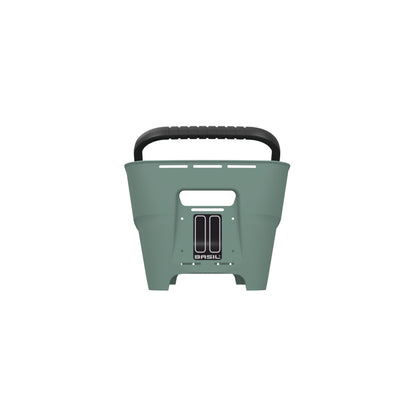Basil Cento Neo Panier Arrière MIK 21L - Vert Argenté