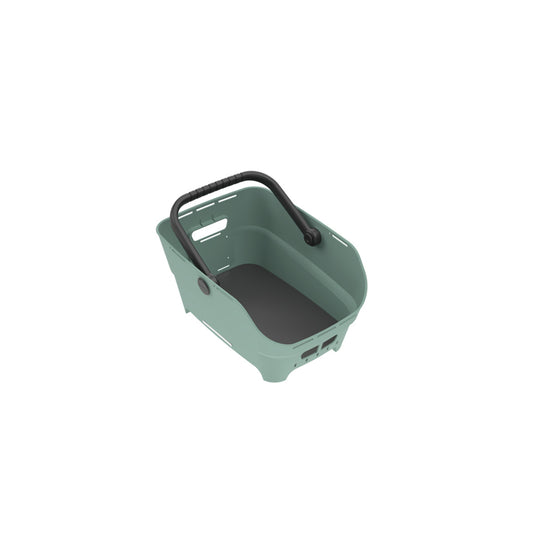 Basil Cento Neo Panier Arrière MIK 21L - Vert Argenté