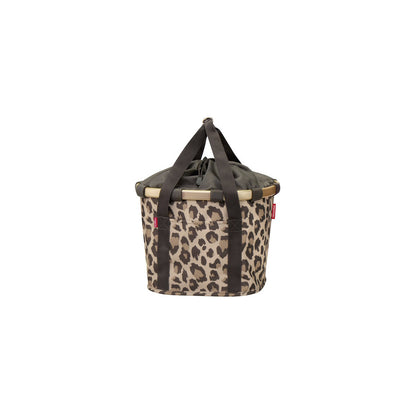 Panier avant KLICKfix "Bikebasket" Reisenthel 15 L, leo macchiato