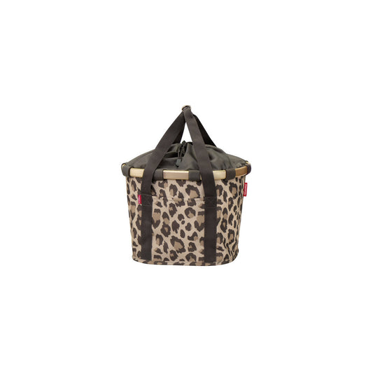 Panier avant KLICKfix "Bikebasket" Reisenthel 15 L, leo macchiato