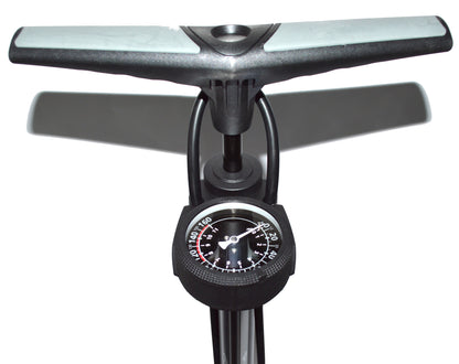 Pompe à pied PNA PRO acier avec manomètre – 8 bars